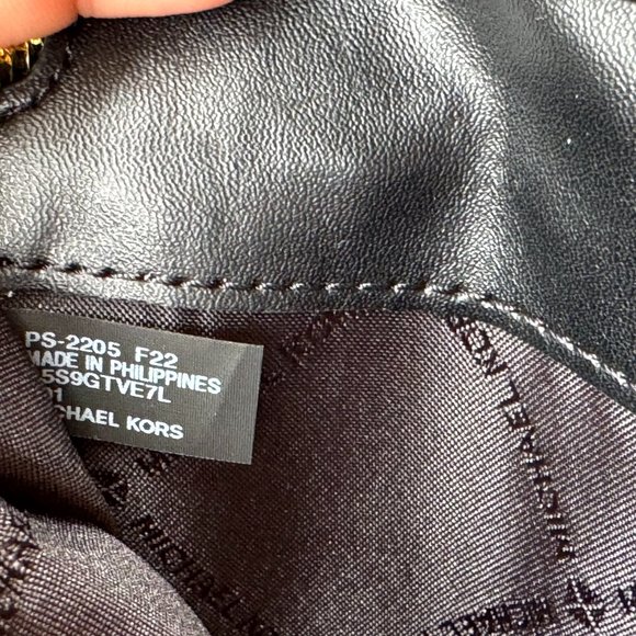 Michael Kors Jet Set Travel Large Chain Tote Bag + Wallet Black - Picture 13 of 14